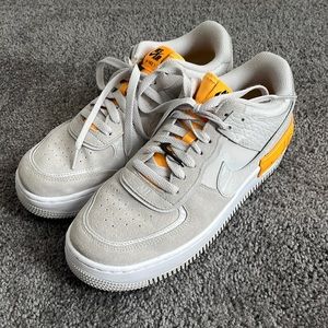 Nike Air Force 1 Low Shadow (Vast Grey/Laser Orange)